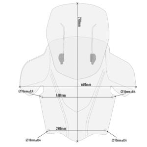 Cupula extensible transparente Givi Suzuki Burgman 400 2017- Â· 2